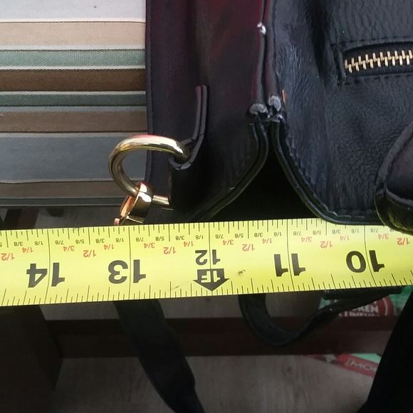 Steve Madden Large Leather Shoulder Satchel - Picture 7 of 15